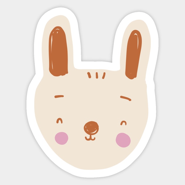 Baby rabbit Sticker by Rebelform